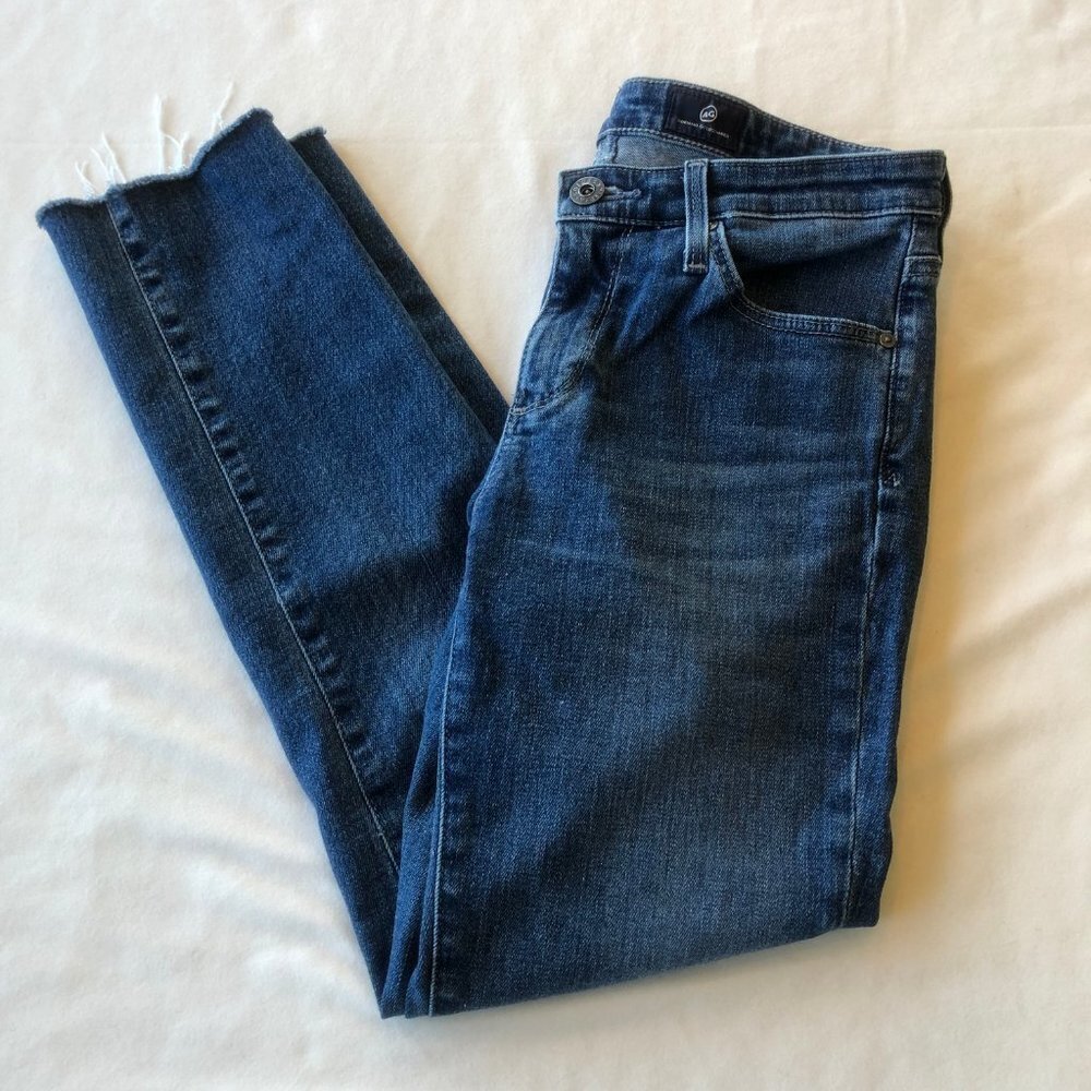 Ag Adriano Goldschmied "The Prima Crop" Skinny Ankle Crop Denim Jeans Size 25R